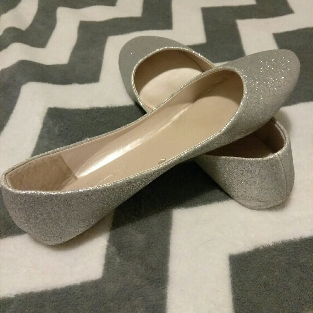 David's Bridal Shimmer Shoes